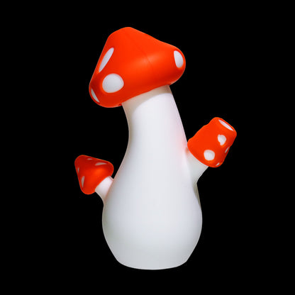 Mushroom-Shaped Silicone Water Pipe – Assorted Colors Wholesale