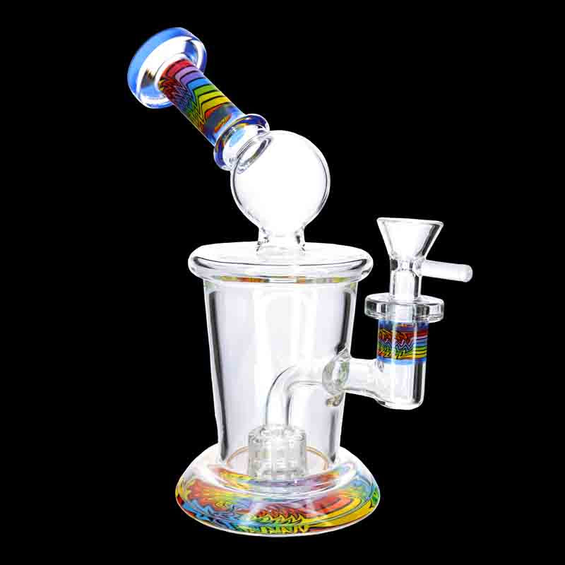 🌈🔥 10” Color Accent Perc Bong – Premium Look w/ Smooth Hits