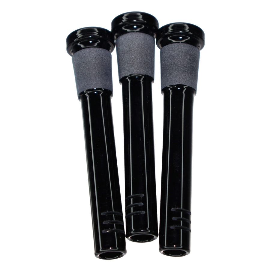 3 Inch Black Glass Downstem