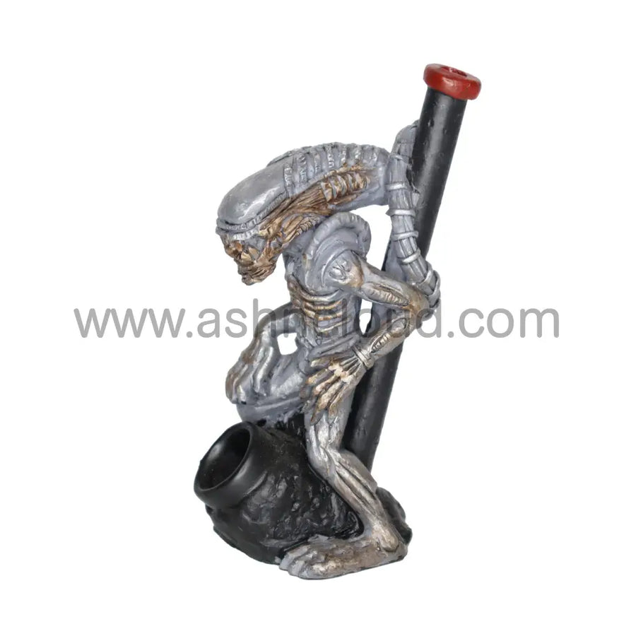 5 Inch Alien Warrior Design Handmade Glass Bong
