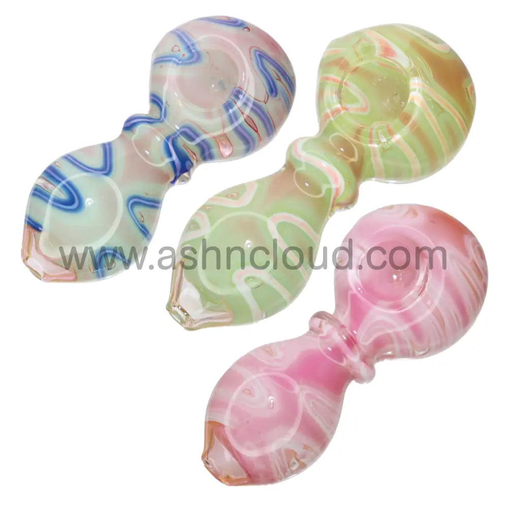 4.5 Inch Compact Swirl Glass Spoon Pipe