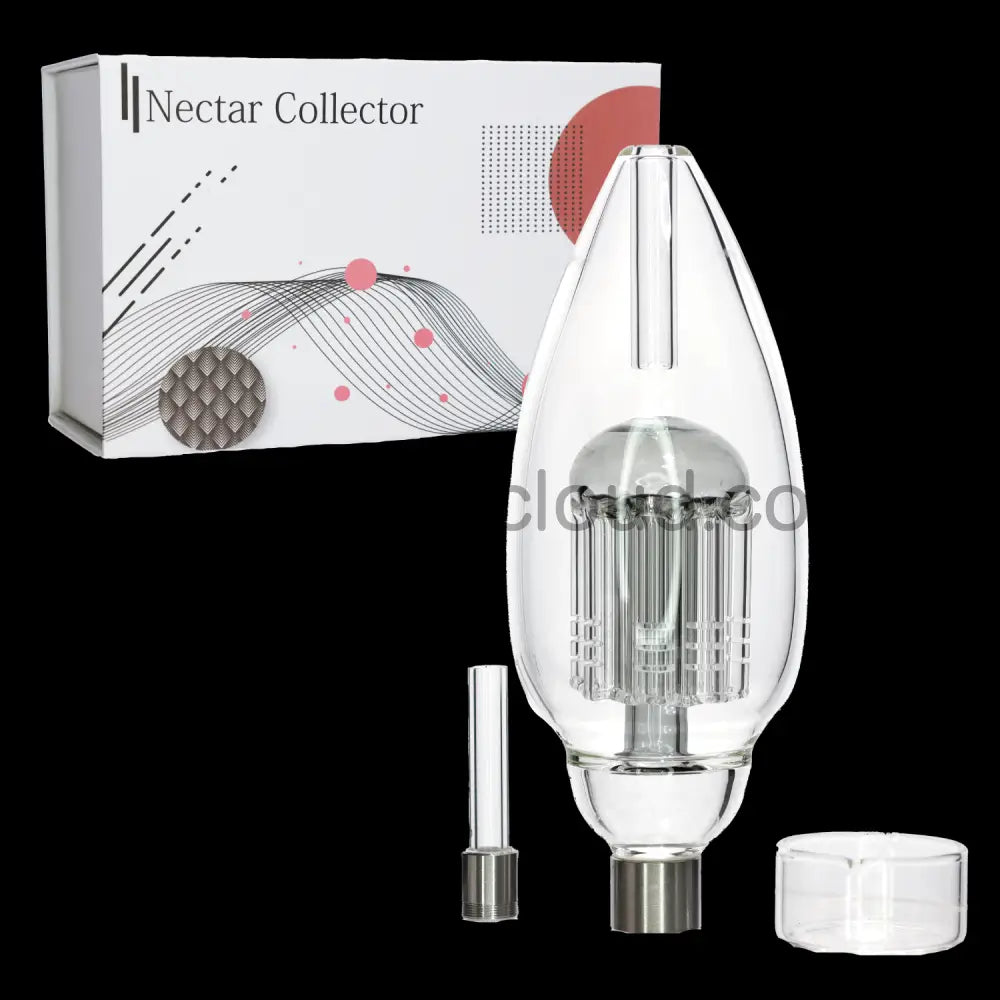 5 In - Box Black Glass Nectar Collector Screw Mushroom