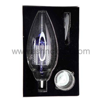 5 In - Box Blue Glass Nectar Collector Screw Mushroom Simple