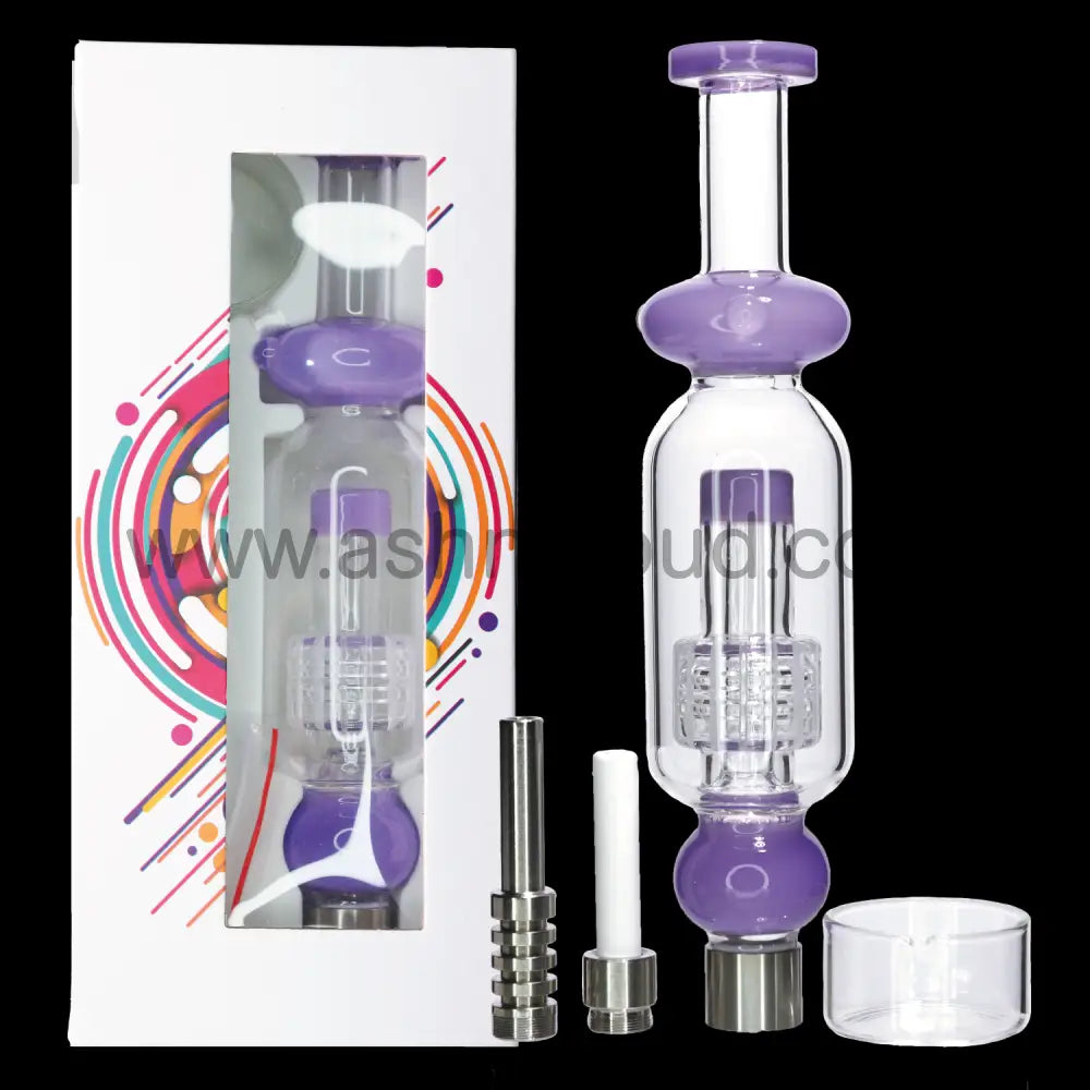 5 In – Box Glass Nectar Collector Kit Titanium Nail Slime Colors