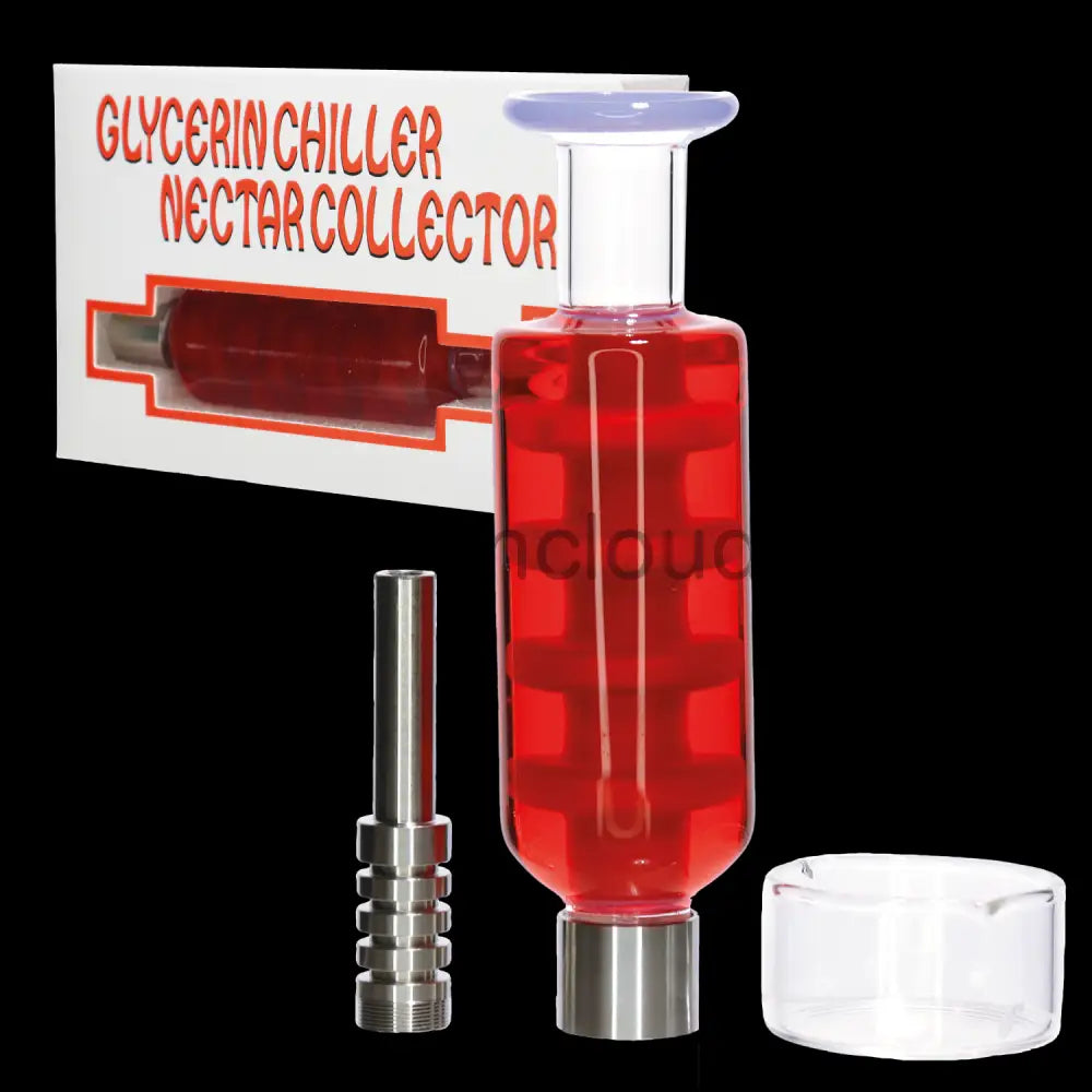 5 In - Box Glycerin Glass Nectar Collector Kit Titanium Nail