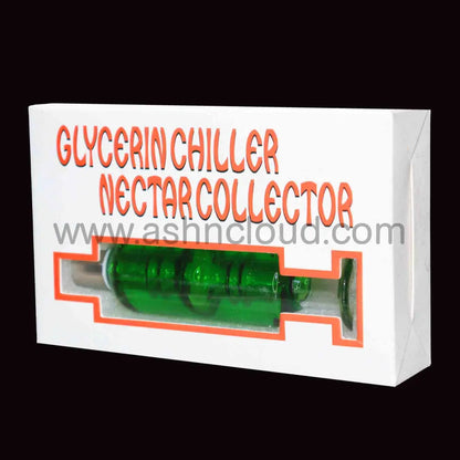 5 In – Box Green Glycerin Glass Nectar Collector Kit Titanium Nail Simple