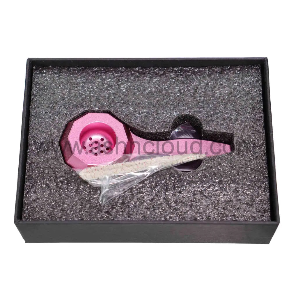 5 In - Box Pink Metalic Spoon Hand Pipe