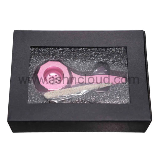 5 In - Box Pink Metalic Spoon Hand Pipe