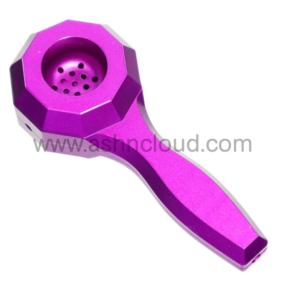 5 In - Box Purple Metalic Spoon Hand Pipe