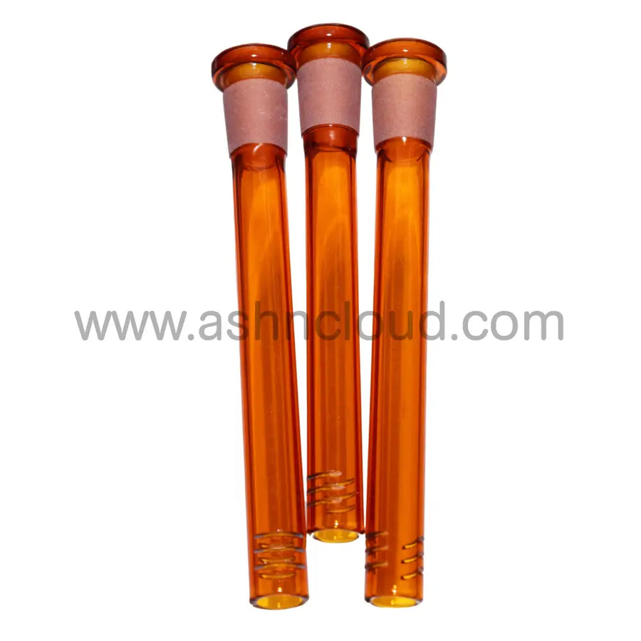 5 Inch Brown Glass Downstem