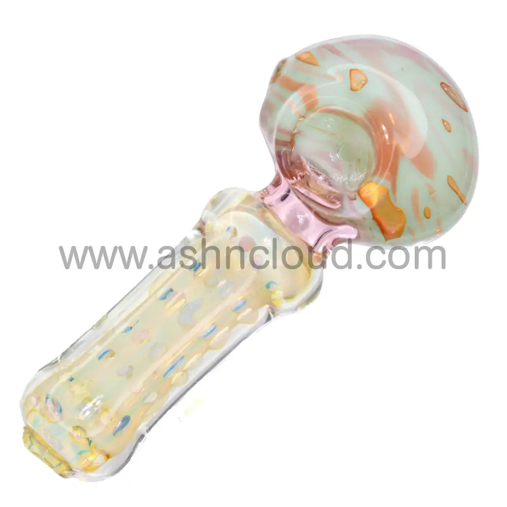 5 In - Colored Head Polka Dots Body Stylish Hand Pipe Spoon