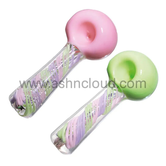 5 In - Cosmo & Wanda Twisted Handle Spoon Hand Pipe