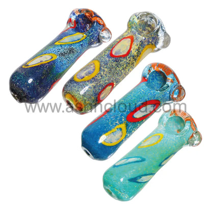 5 In - Curvy Cilinder Glass Hand Pipe Spoon