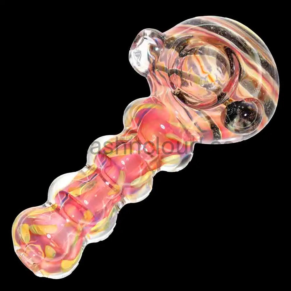5 in - Dicro Shine Fancy Glass Hand Pipe Spoon