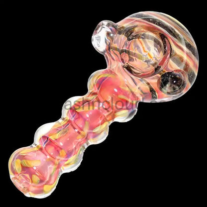 5 in - Dicro Shine Fancy Glass Hand Pipe Spoon