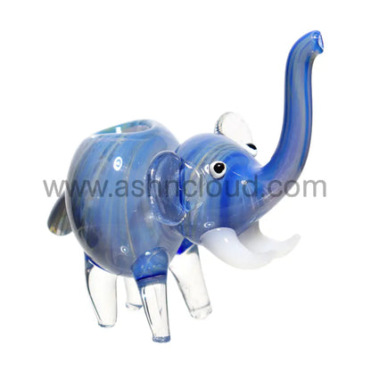 5 In - Elephant Multicolor Glass Hand Pipe