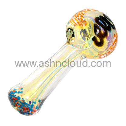 5 In - Exotic Implosion Colors Glass Spoon Hand Pipe Simple