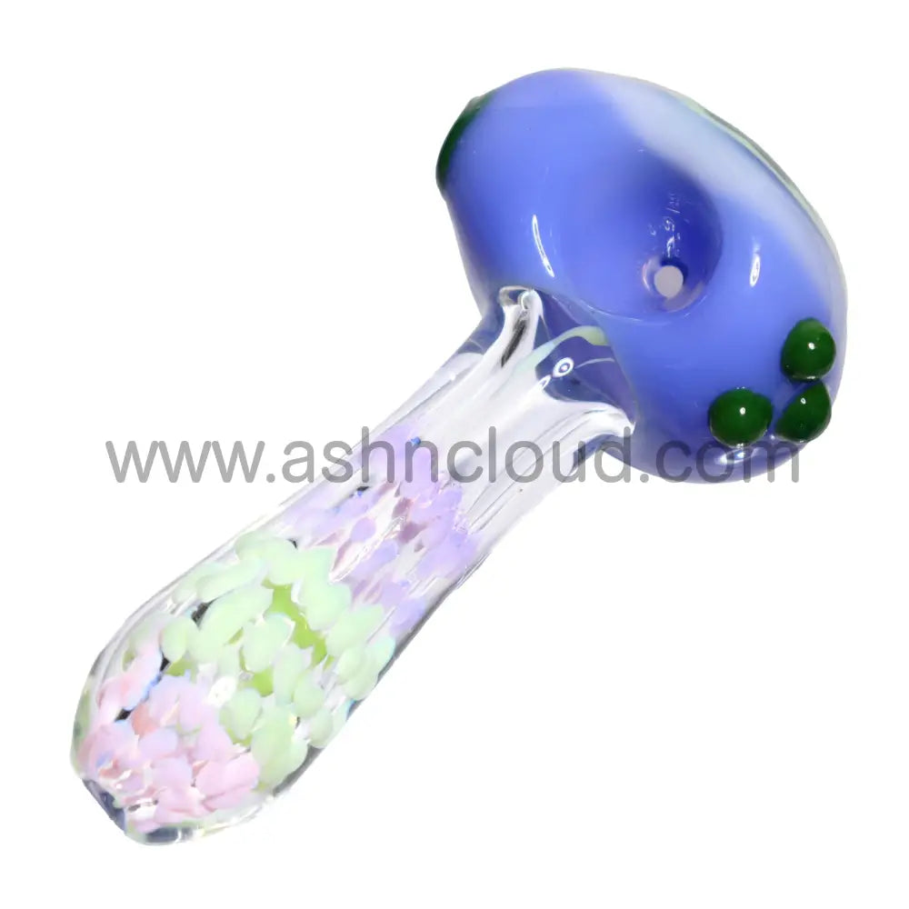 5 In - Exotic Reverse Head Slime Swirls Hand Pipe Spoon