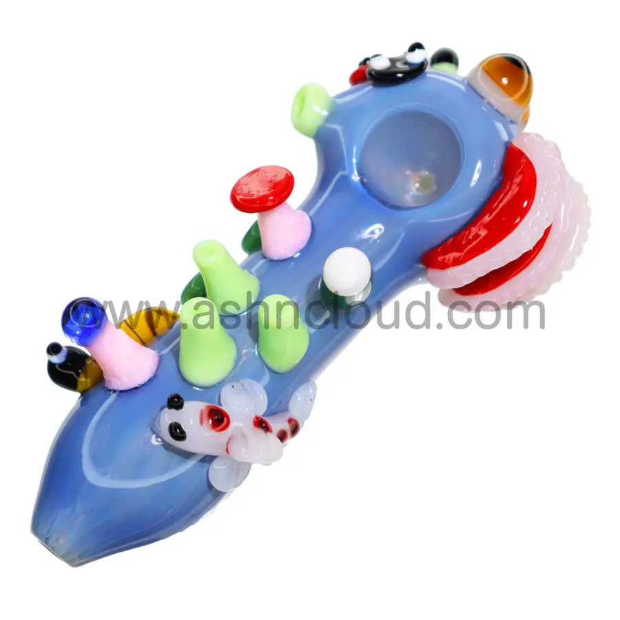 6 Inch Character Art Glass Hand Pipe