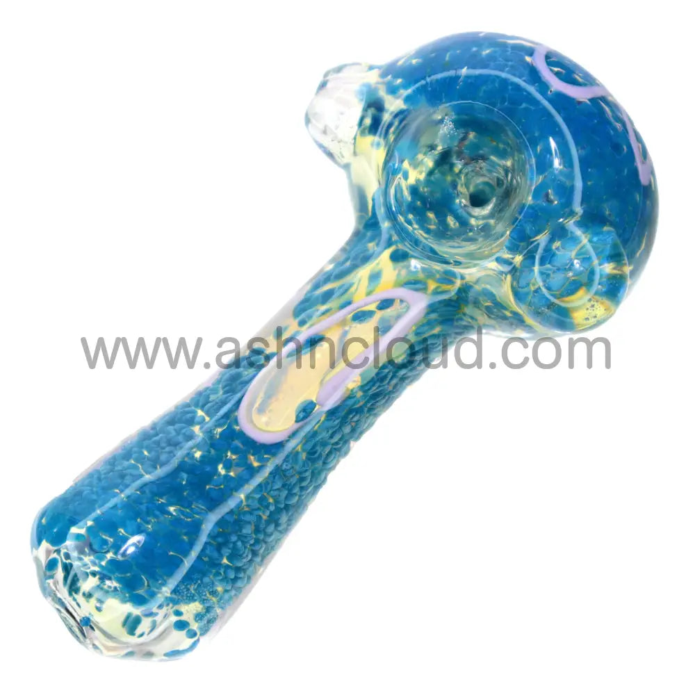 5 In - Fancy Dichroic Multicolor Glass Hand Pipe Spoon