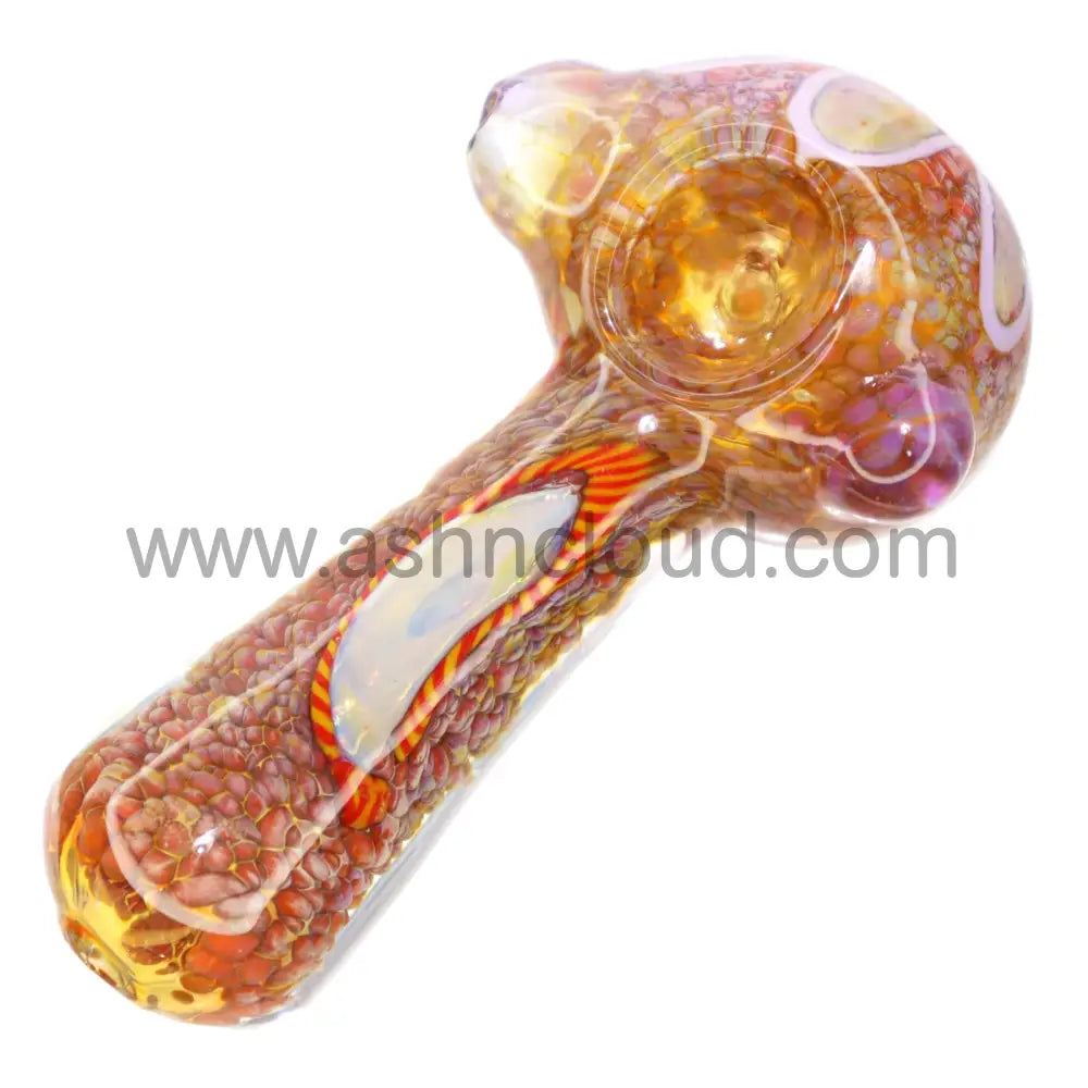 5 In - Fancy Dichroic Multicolor Glass Hand Pipe Spoon