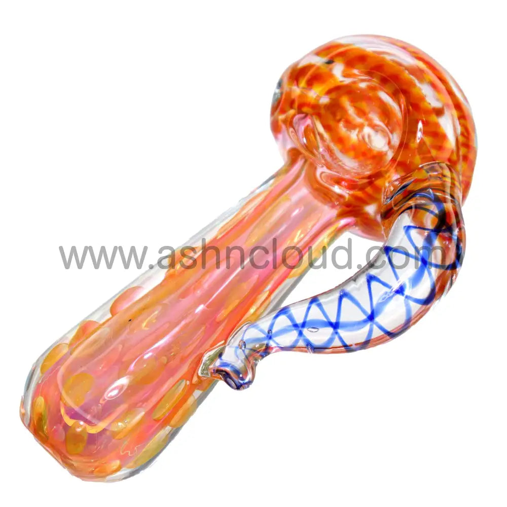 5 In - Fancy Handle And Horn Side Hand Pipe Spoon