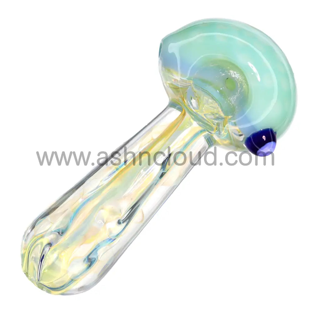 5 In - Fancy Honeycomb Swirl Pink Body Glass Hand Pipe