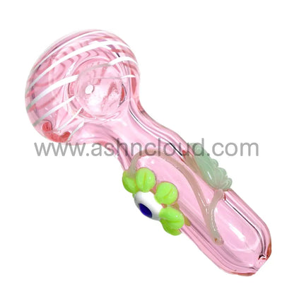 5 In - Fancy Pink Multistyle Hand Pipe Spoon