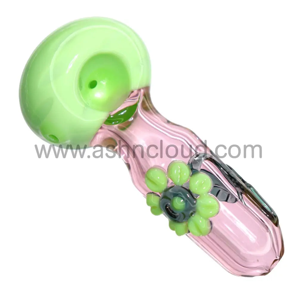 5 In - Fancy Pink Multistyle Hand Pipe Spoon