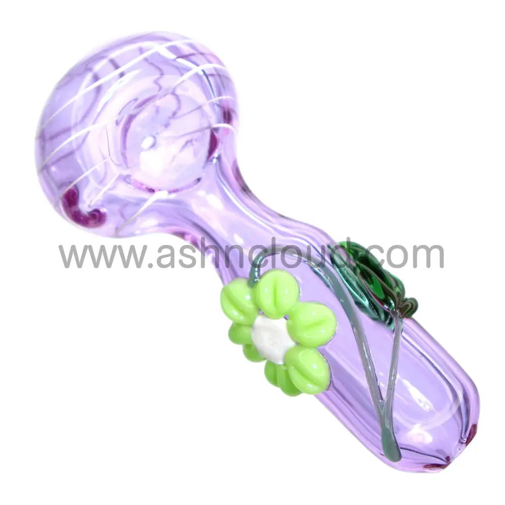 5 In - Fancy Pink Multistyle Hand Pipe Spoon