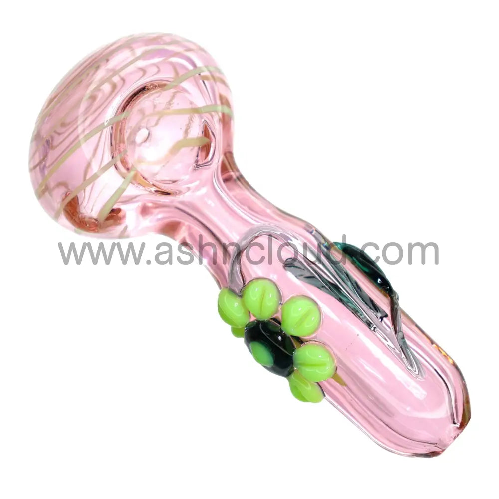 5 In - Fancy Pink Multistyle Hand Pipe Spoon