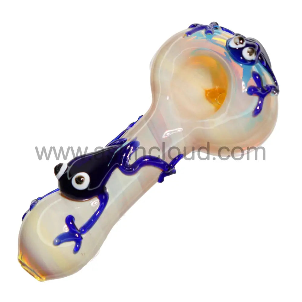 5 In - Frog Lovers Hand Pipe Spoon Glass