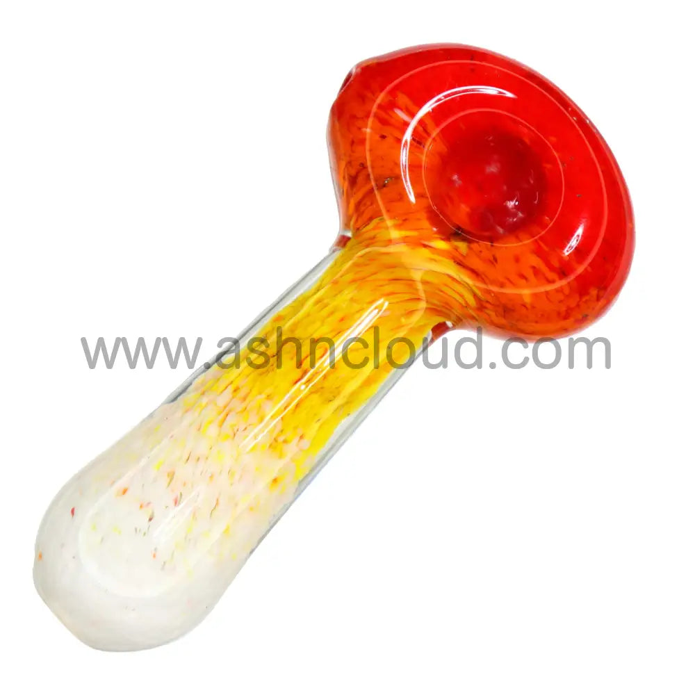 5 In - Fumed Flame Hand Pipe Spoon Simple