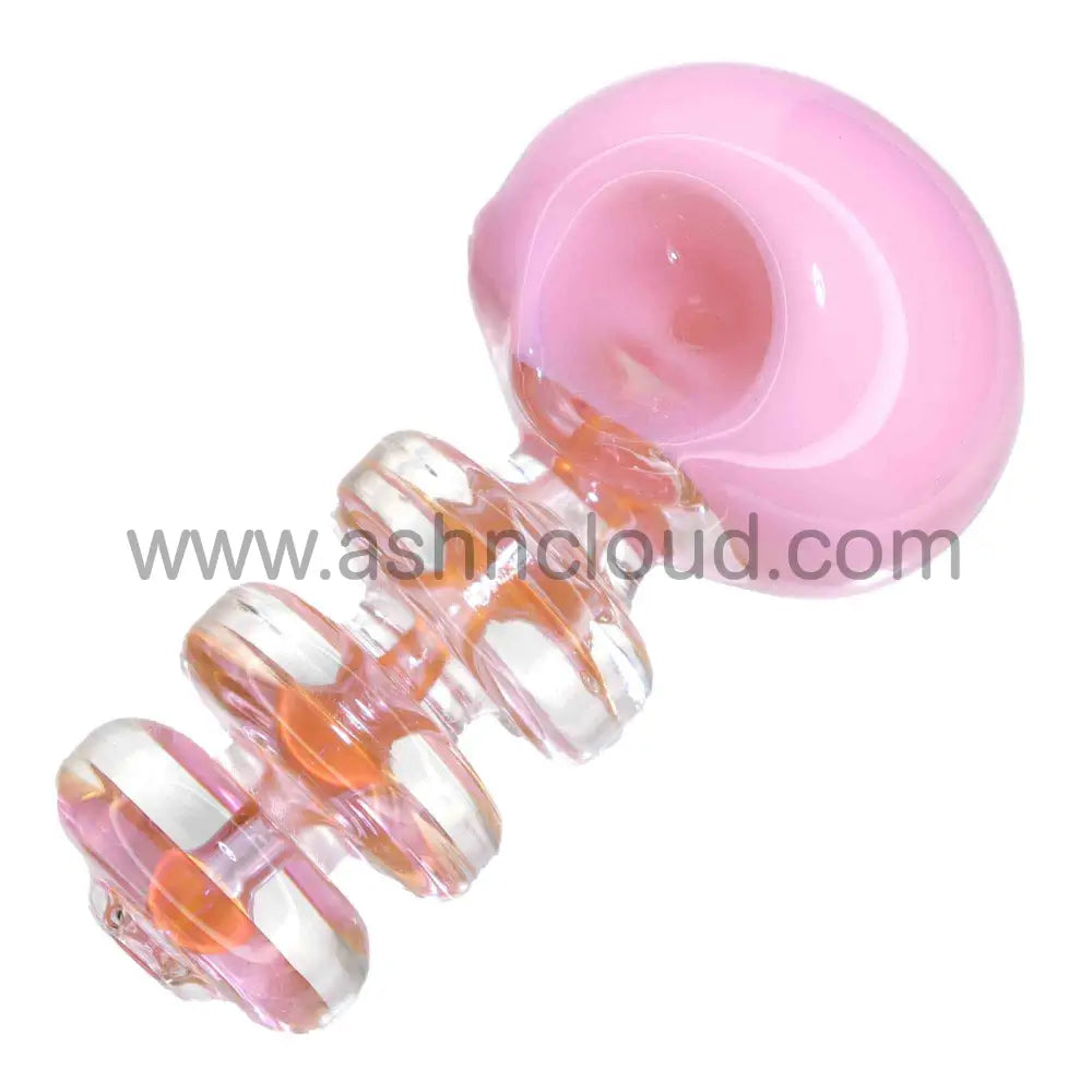 5 In - Glass Triple Ring Hand Pipe Spoon