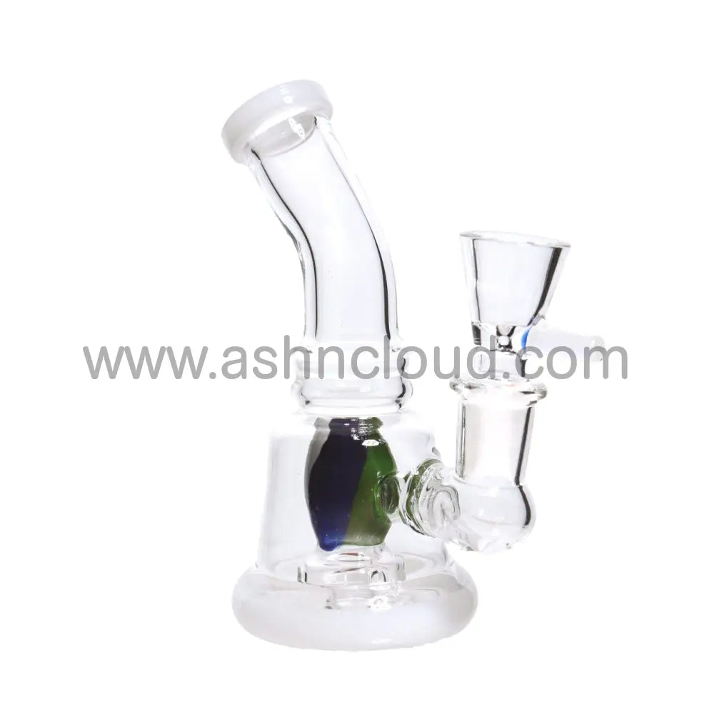 5 In - Mini Glass Clear Bong Perc