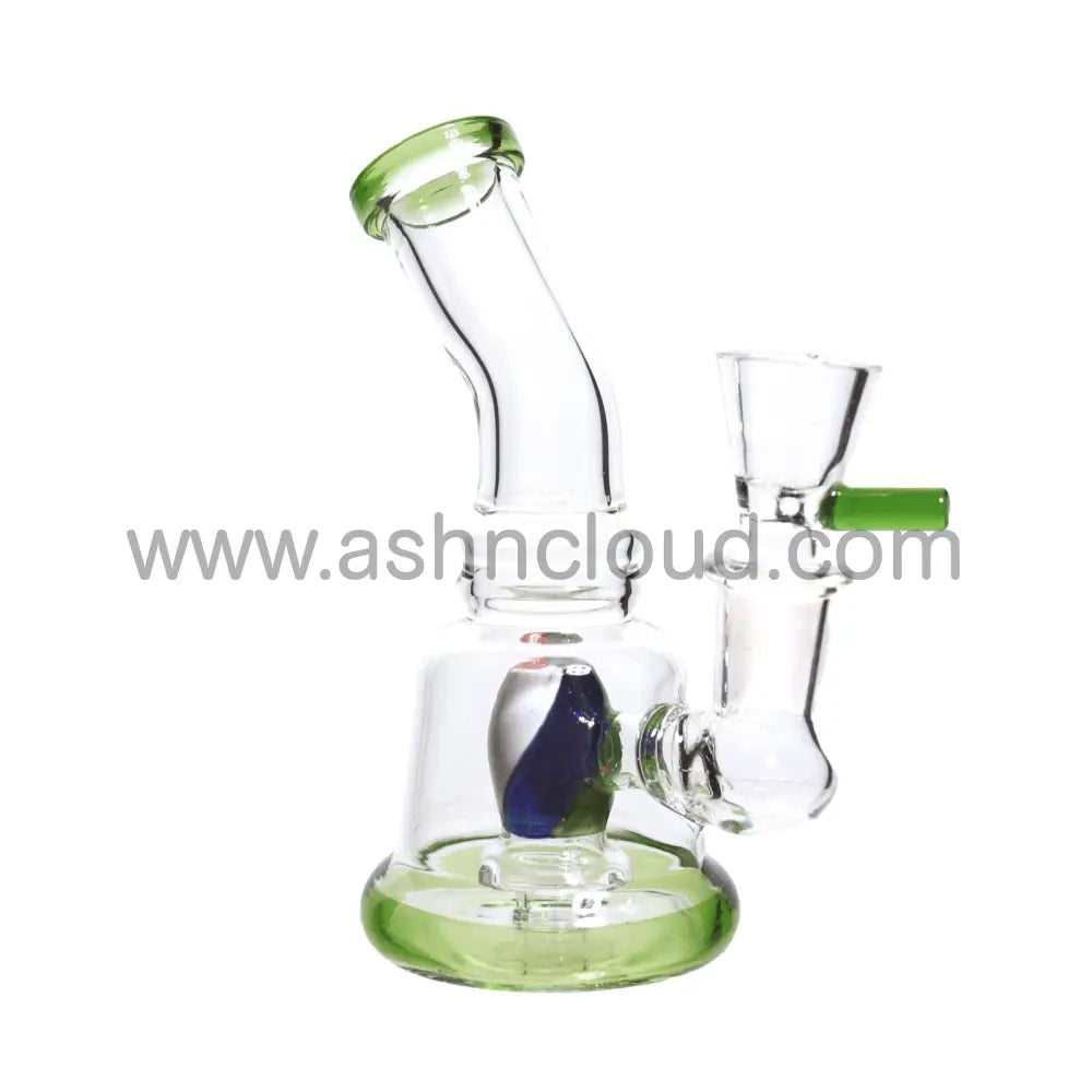 5 In - Mini Glass Clear Bong Perc