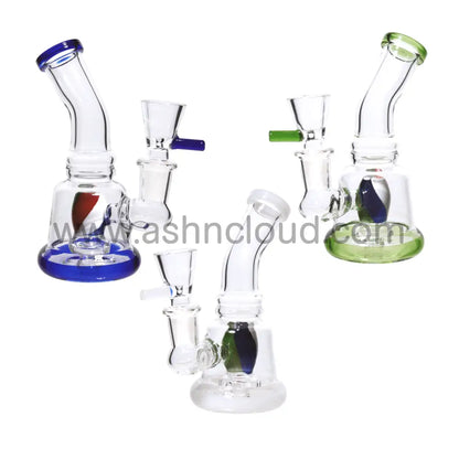 5 In - Mini Glass Clear Bong Perc