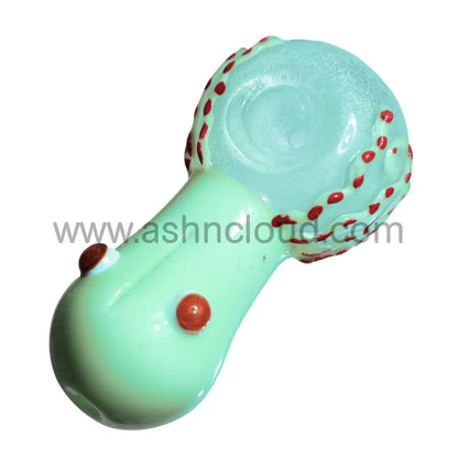 5 In - Monster Multicolor Glow Dark Spoon Hand Pipe