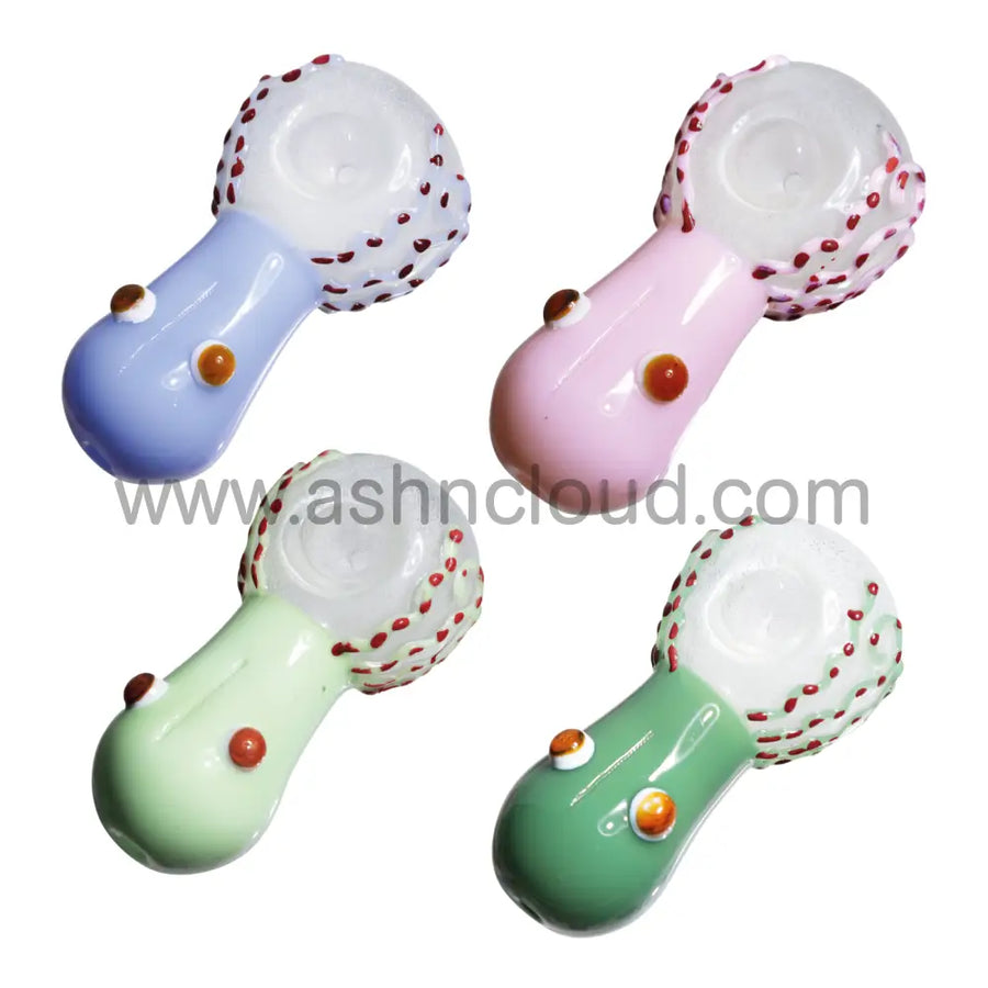 5 Inch Multicolor Monster Glow-in-the-Dark Spoon Pipe