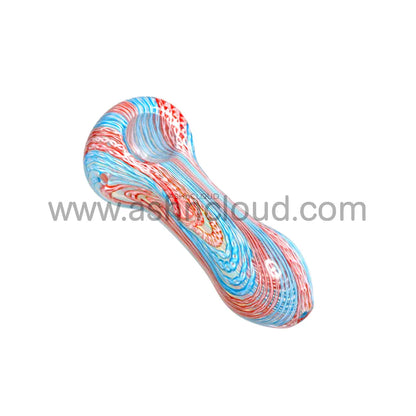 5 In - Multicolor Glass Hand Pipe Spoon