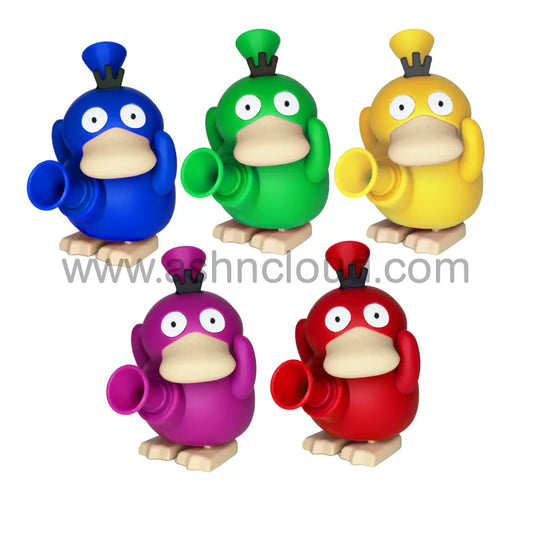 5 In - Multicolor Psyduck Mini Silicone Bong