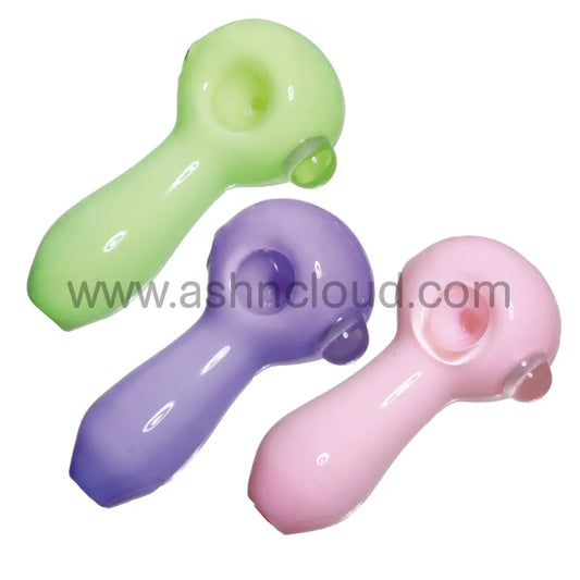 5 In - Multicolor Sweet Cream Hand Pipe Spoon