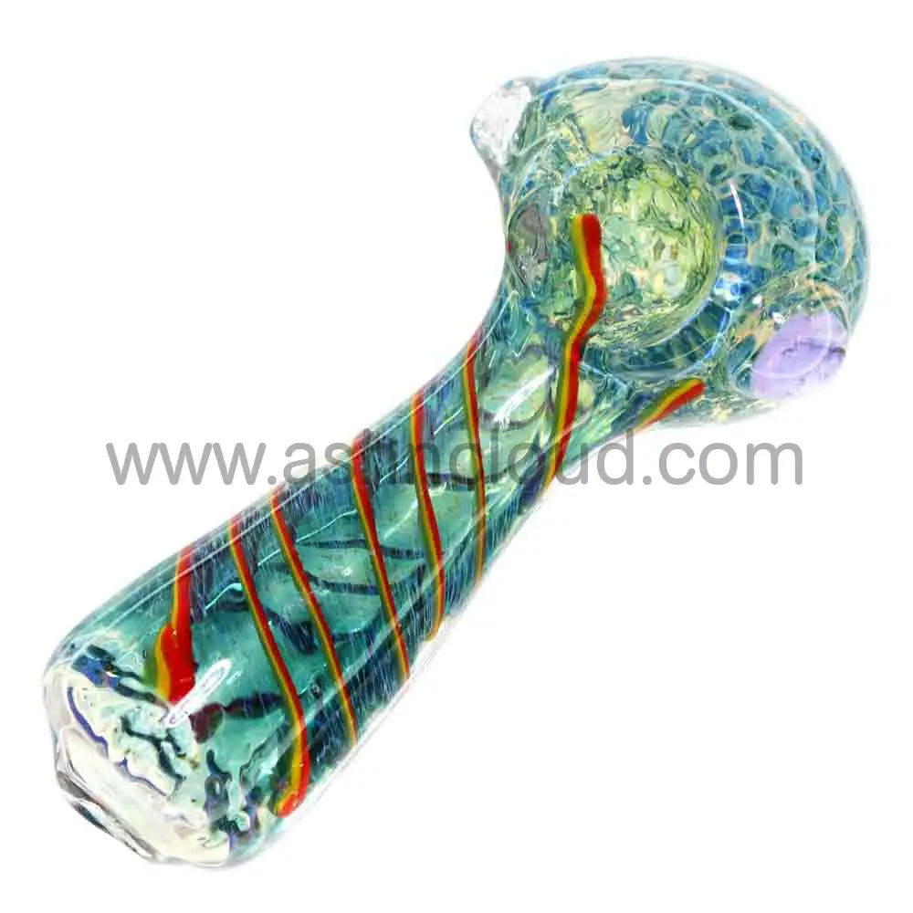 5 in - Ocean Rasta Hand Pipe Spoon