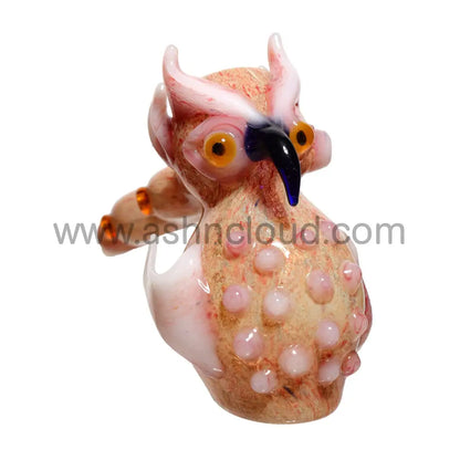 5 In - Owl Showerhead Glass Hammer Pipe