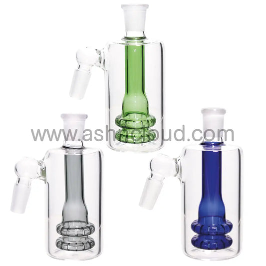 5 In - Perc Multicolor 45 Degrees Ash Catcher Bong Simple