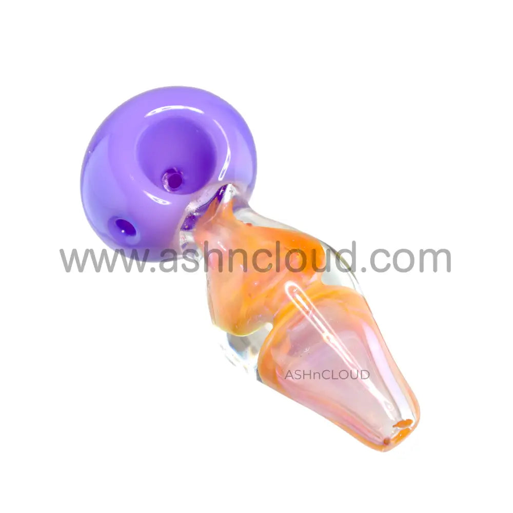 5 In - Pink Implosion Slime Colors Hand Pipe Spoon