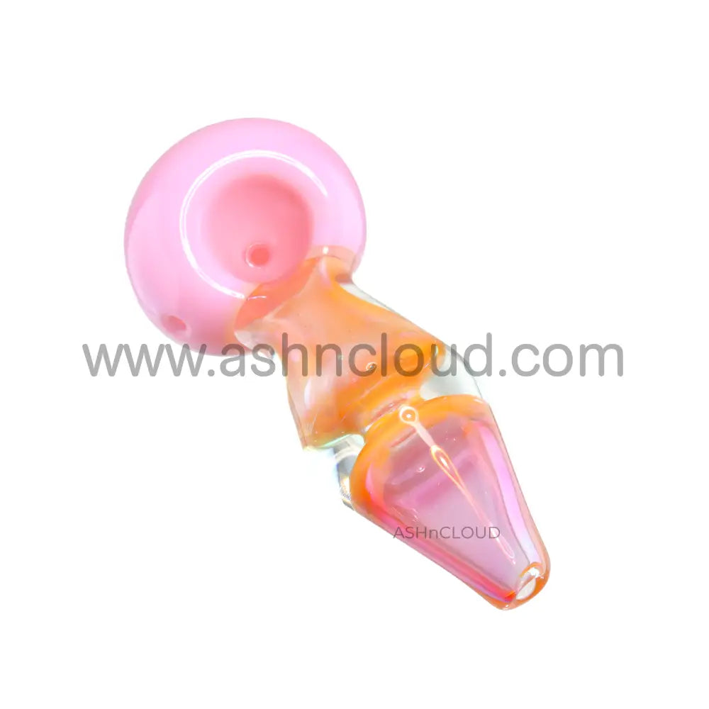 5 In - Pink Implosion Slime Colors Hand Pipe Spoon
