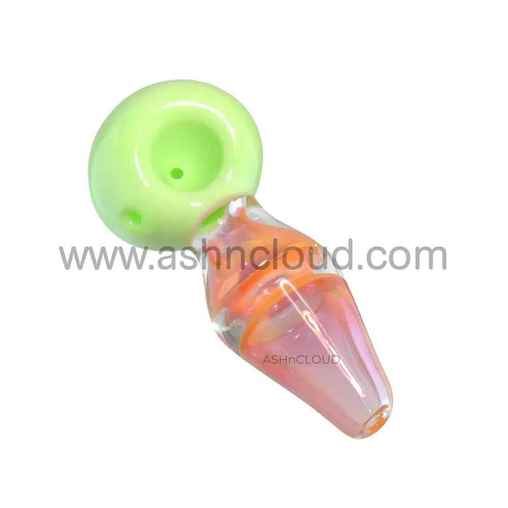 5 In - Pink Implosion Slime Colors Hand Pipe Spoon
