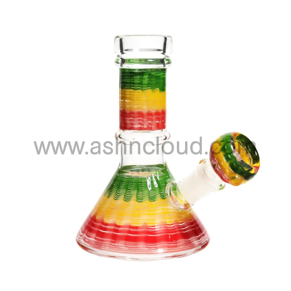 5 In - Rasta Style Glass Mini Bong