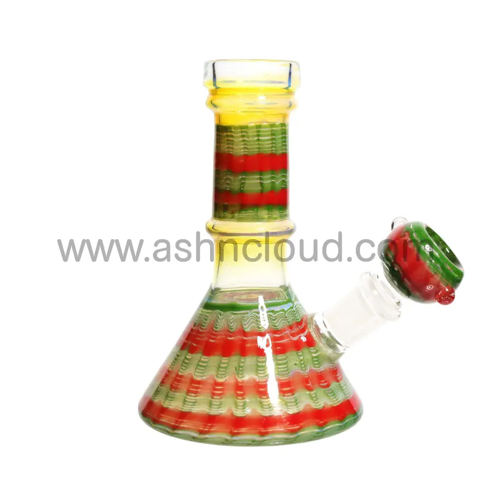 5 In - Rasta Style Glass Mini Bong
